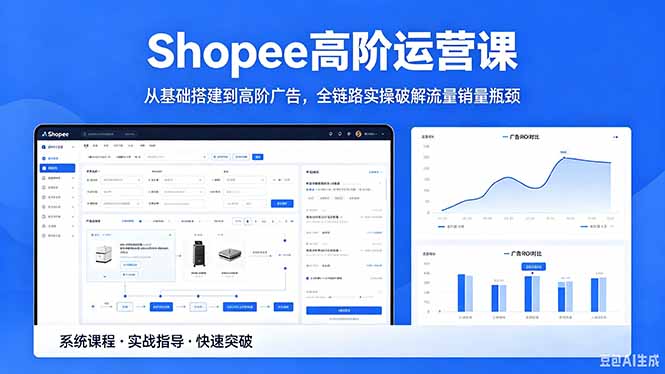 Shopee高阶运营课-2026年5月更新，从基础搭建到高阶广告，全链路实操破解流量销量瓶颈-三禾网络