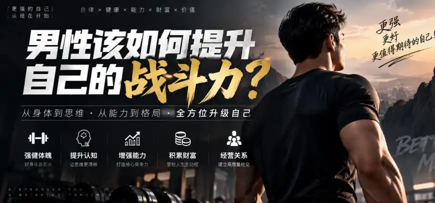 付费文章：男性该如何提升自己的战斗力？-三禾网络