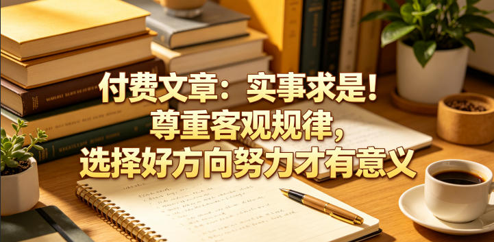 付费文章：实事求是！尊重客观规律，选择好方向努力才有意义-三禾网络