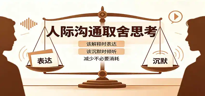 人际沟通取舍思考：分清解释与沉默边界，拿捏职场生活沟通分寸减少情绪内耗-三禾网络