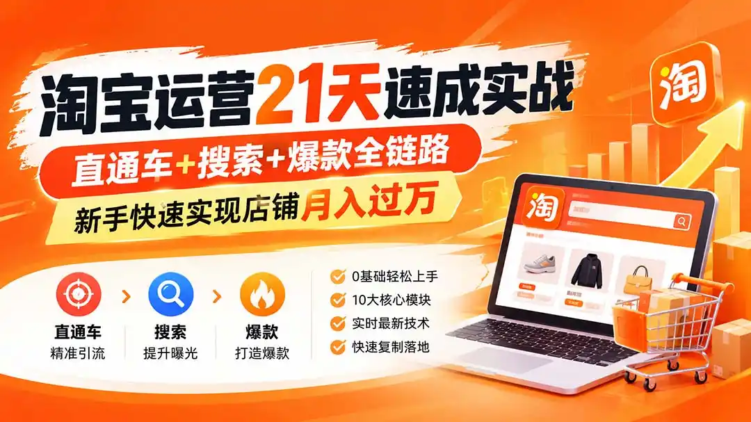 淘宝运营21天速成实战(更新8月-三禾网络