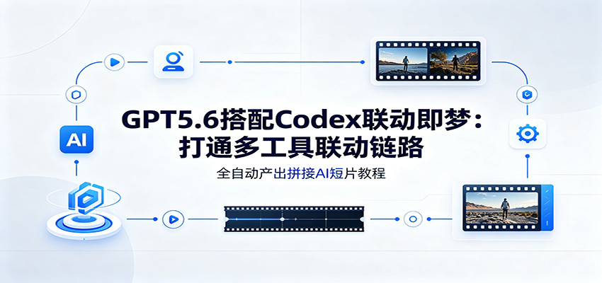 GPT5.6搭配Codex联动即梦：打通多工具联动链路，全自动产出拼接AI短片教程-三禾网络