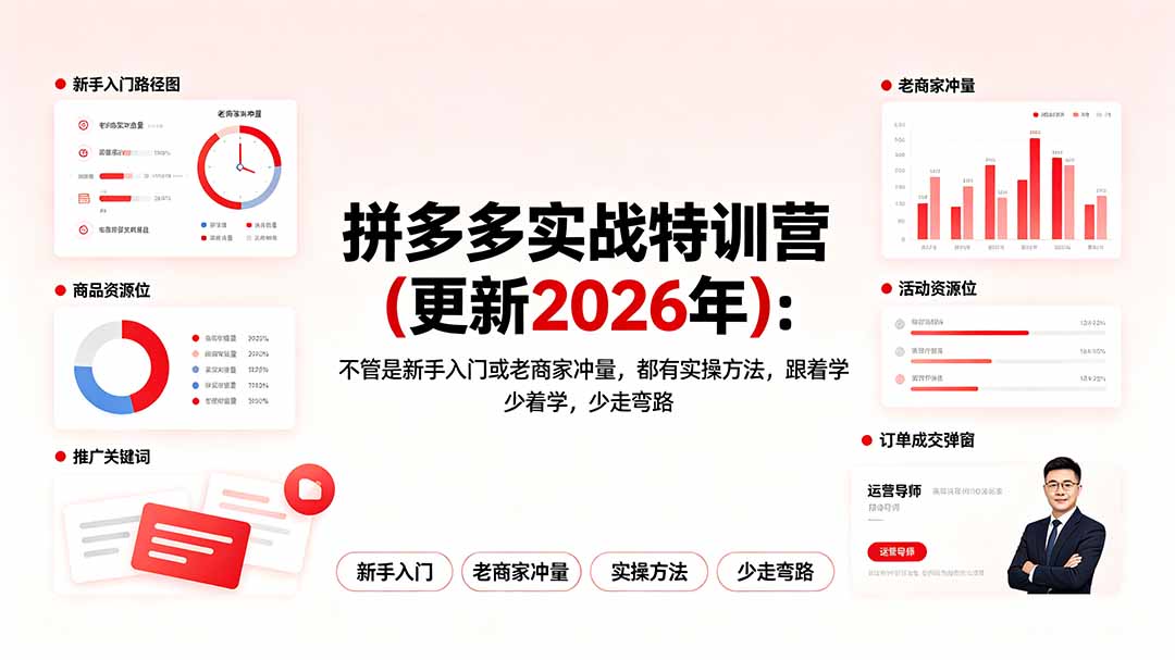 拼多多实战特训营(更新2026年-三禾网络