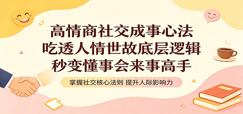 高情商社交成事心法：吃透人情世故底层逻辑，秒变懂事会来事高手-三禾网络