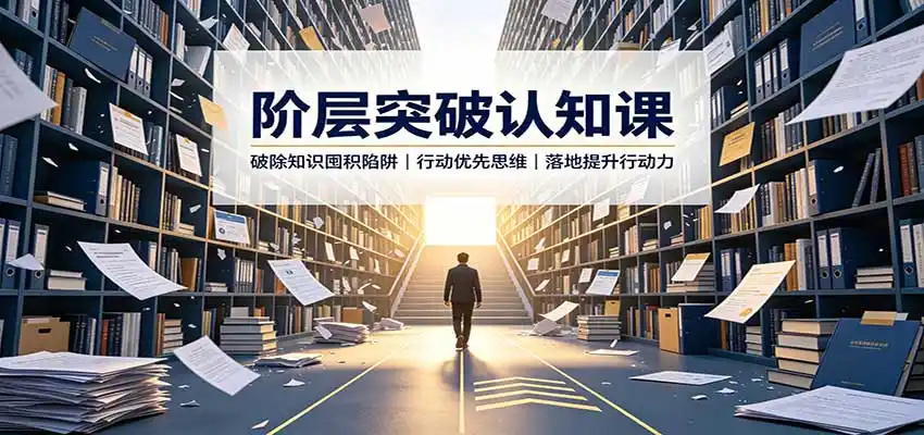 阶层突破认知课：破除知识囤积陷阱，行动优先思维，落地提升行动力-三禾网络