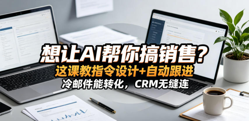 想让AI帮你搞销售？这课教指令设计+自动跟进，冷邮件能转化，CRM无缝连！【原创双语字幕】-三禾网络