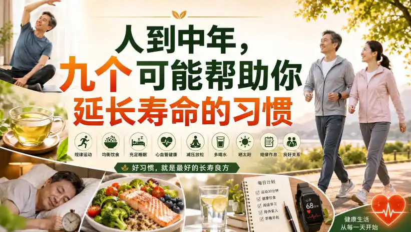 付费文章：人到中年，九个可能帮助你延长寿命的习惯-三禾网络