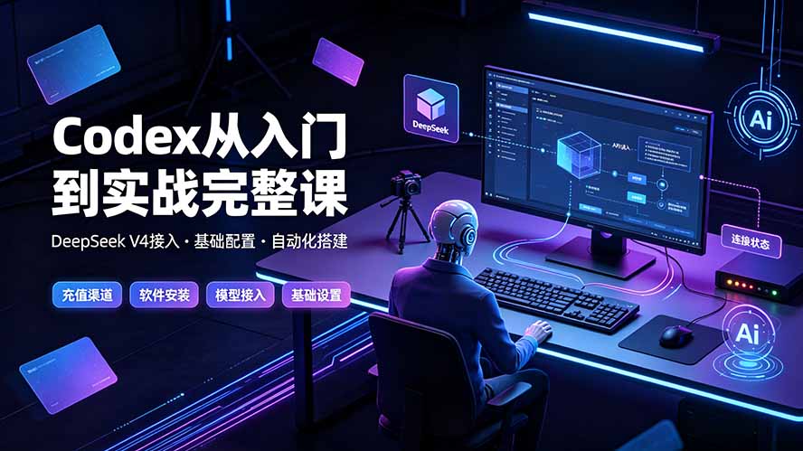 Codex从入门到实战完整课｜充值·安装·接入DeepSeek，记忆·插件·Skill·CLI·MCP全拆解-三禾网络