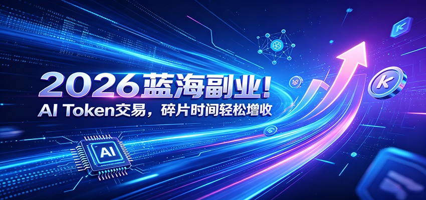2026蓝海副业！AI Token交易，碎片时间轻松增收-三禾网络