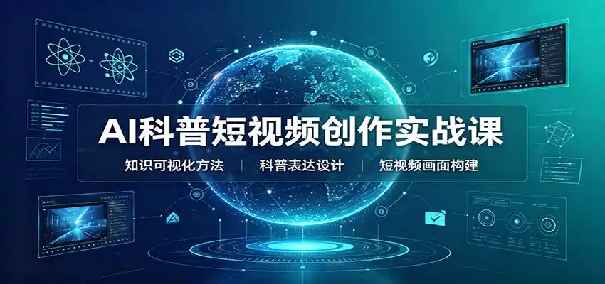 AI科普短视频创作实战课:配套要点文档,文案与视频提示词模板教学 AI科普短视频创作实战课:配套要点文档,文案与视频提示词模板教学