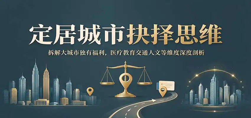 定居城市抉择思维：拆解大城市独有福利，医疗教育交通人文等维度深度剖析-三禾网络
