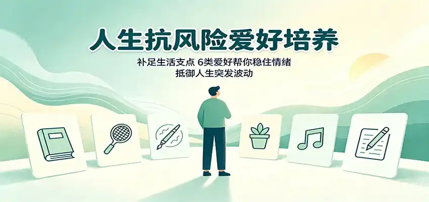 人生抗风险爱好培养：补足生活支点，6类爱好帮你稳住情绪，抵御人生突发波动-三禾网络