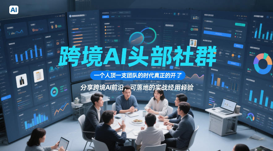 跨境AI头部社群，一个人顶一支团队的时代真正的开始了，分享跨境AI前沿，可落地的实战经验(更新5月11日)-三禾网络