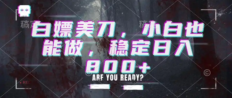 白嫖美刀，小白也能做，稳定日入800+-三禾网络