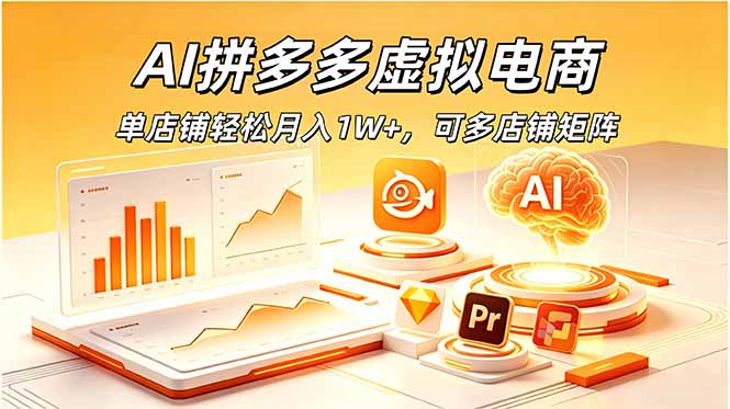 AI拼多多虚拟电商,单店铺轻松月入1W+,可多店铺矩阵-三禾网络
