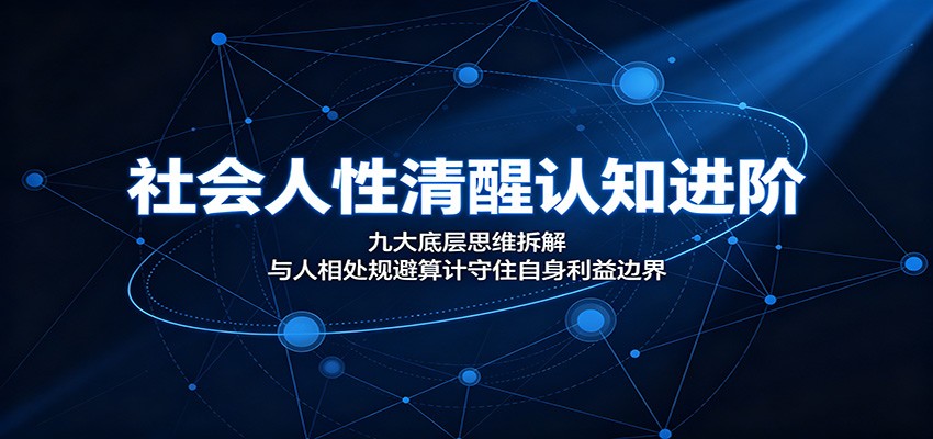 社会人性清醒认知进阶：九大底层思维拆解，与人相处规避算计守住自身利益边界-三禾网络