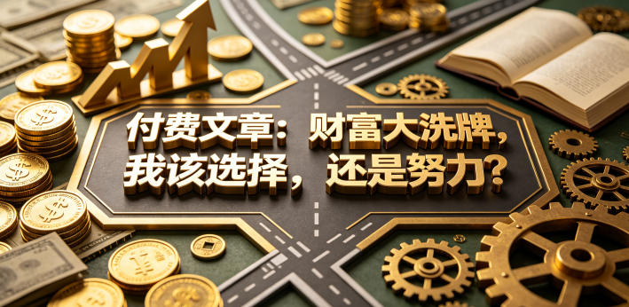 付费文章：财富大洗牌，我该选择，还是努力？-三禾网络