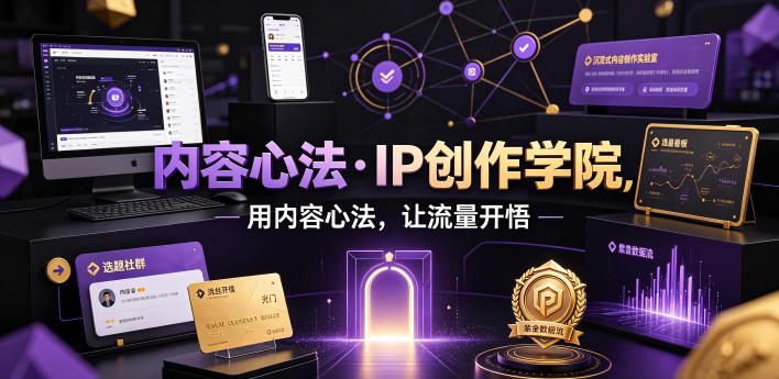 内容心法·IP创作学院，用内容心法，让流量开悟-三禾网络