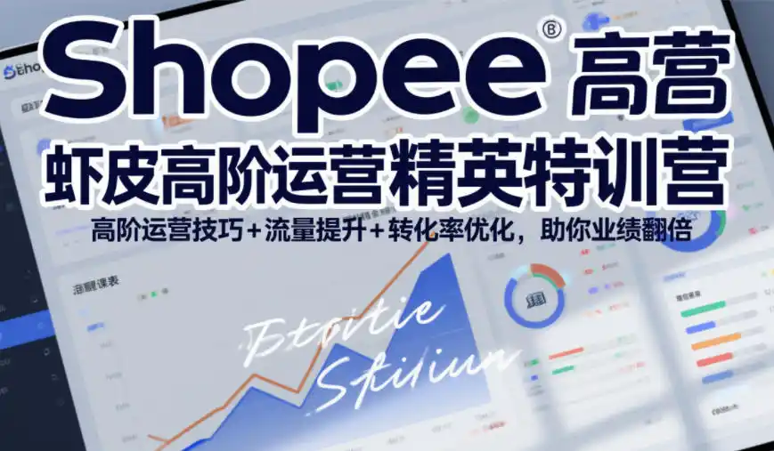 Shopee虾皮高阶运营精英特训营，高阶运营技巧+流量提升+转化率优化，助你业绩翻倍(更新26年9月)-三禾网络