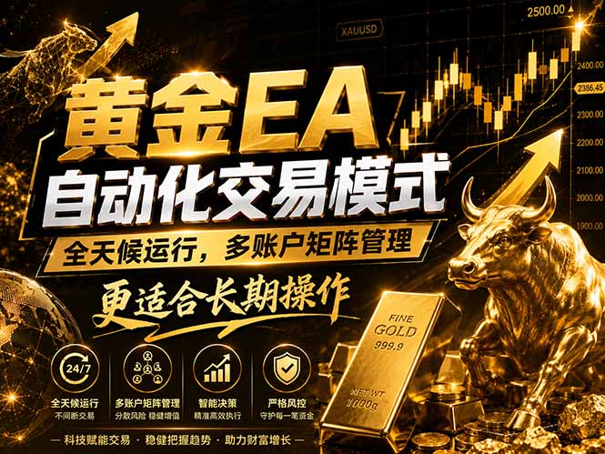 黄金EA量化：多窗口矩阵稳定运行，系统自动执行，收益空间持续放大-三禾网络