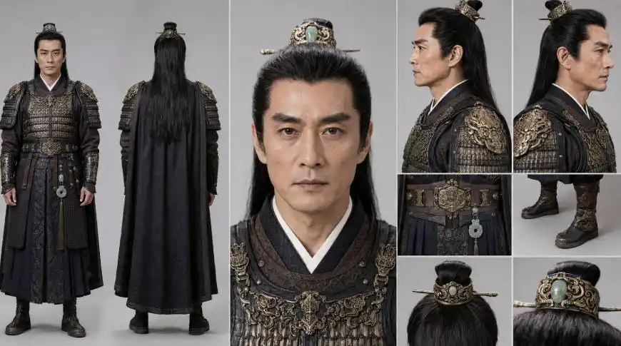 AI漫剧短剧人物资产200个古代言情人物+提示词，再也不用到处去找提示词生成人物了-三禾网络