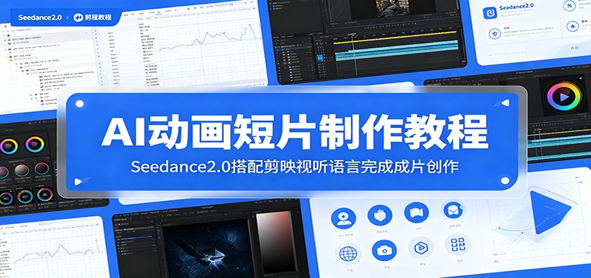 AI动画短片制作教程：Seedance2.0搭配剪映视听语言完成成片创作-三禾网络