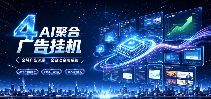 全域广告流量聚合,AI无人挂机稳赚佣金,打造长期稳定被动收入副业-三禾网络
