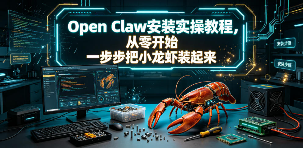 Open Claw安装实操教程,从零开始一步步一步步把小龙虾装起来-三禾网络