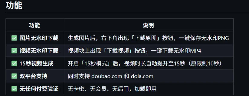 豆包生成15秒视频——浏览器插件，开源免费，纯净无验证，无需任何激活码-三禾网络
