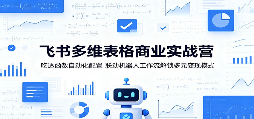 飞书多维表格商业实战营：吃透函数自动化配置，联动机器人工作流解锁多元变现模式-三禾网络