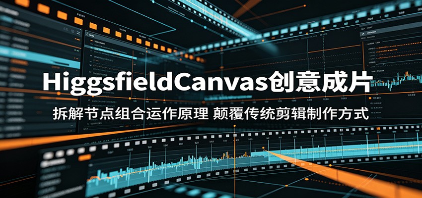 HiggsfieldCanvas创意成片：拆解节点组合运作原理，颠覆传统剪辑制作方式-三禾网络