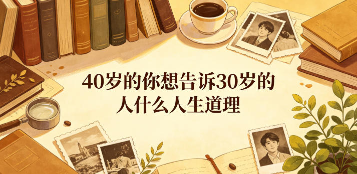 公众号付费文章：40岁的你想告诉30岁的人什么人生道理？-三禾网络