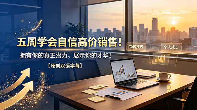 五周学会自信高价销售！拥有你的真正潜力，展示你的才华！【原创双语字幕】-三禾网络