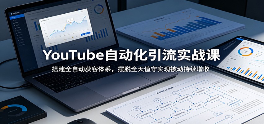YouTube自动化引流实战课：搭建全自动获客体系，摆脱全天值守实现被动持续增收-三禾网络