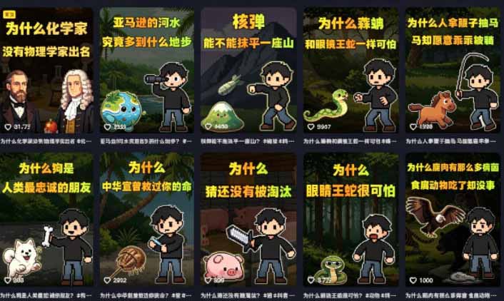 卡通类科普内容制作速成课，兼具专业性与趣味性，低门槛入局持续产出稳拿平台伙伴计划+精选独家收益-三禾网络