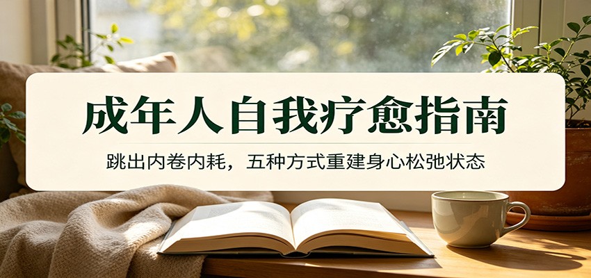 成年人自我疗愈指南：跳出内卷内耗，五种方式重建身心松弛状态-三禾网络