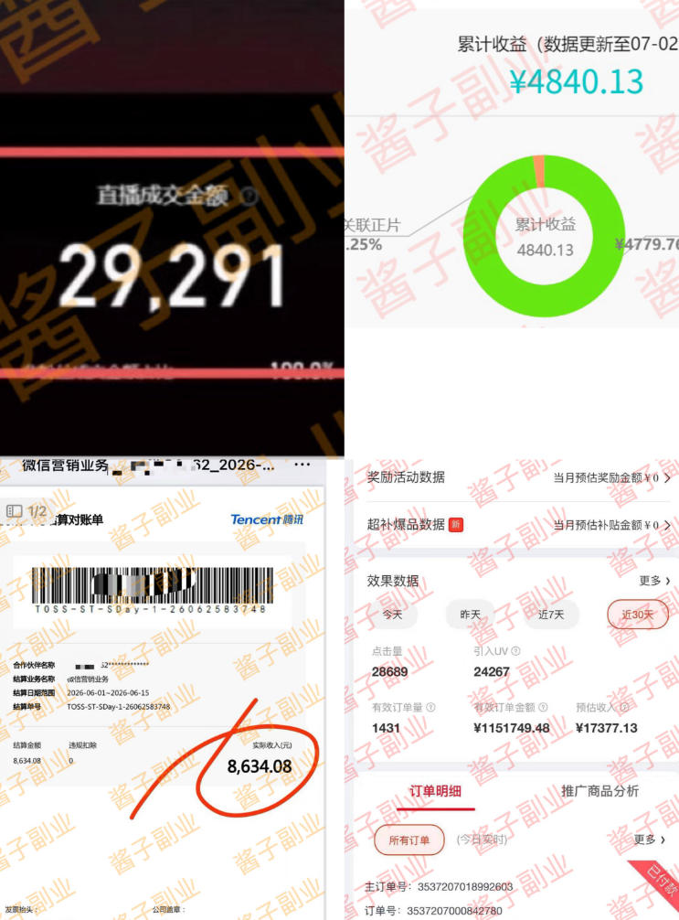 985十年互联网老兵亲测：2026年多个真实落地副业项目，手把手带你搭建被动收入管道(淘宝无人直播、TK拉新、代运营、CSGO……)【揭秘】-三禾网络