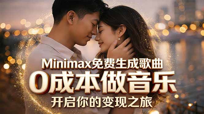 Minimax免费生成歌曲实测！0成本做音乐，说唱流行Lofi一键生成-三禾网络