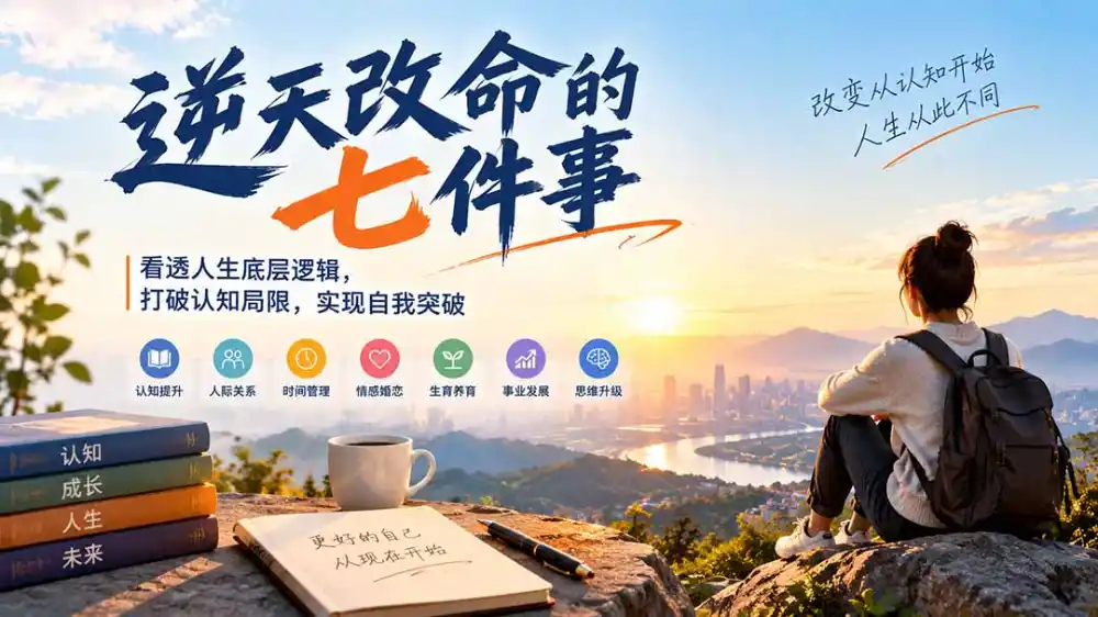 付费文章：逆天改命的七件事，看透人生底层逻辑，打破认知局限，实现自我突破-三禾网络
