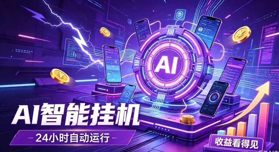 AI智能广告挂机，躺赚新模式 设备托管运行，解放双手持续变现-三禾网络