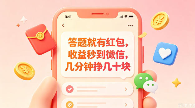 答题就有红包，收益秒到微信，几分钟挣几十块，学生党上班族宝妈都可以玩【揭秘】-三禾网络
