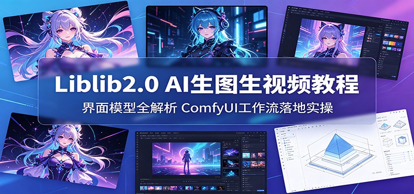 Liblib2.0 AI生图生视频教程：界面模型全解析，ComfyUI工作流落地实操-三禾网络