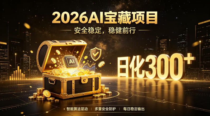 2026AI安全掘金项目，日化稳定300+，无需人为干预操作，当天见收益，操作简单【揭秘】-三禾网络