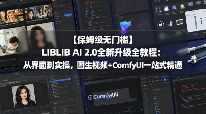 【保姆级无门槛】LIBLIB AI 2.0全新升级全教程：从界面到实操，图生视频+ComfyUI一站式精通-三禾网络
