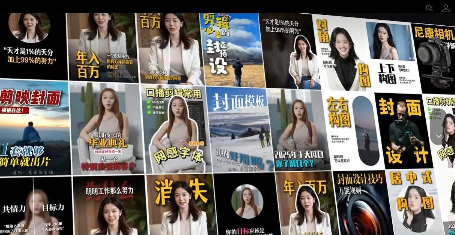 【剪映模板】100款剪映高级感万能行业短视频封面字幕排版预设视频花字剪辑模版-三禾网络