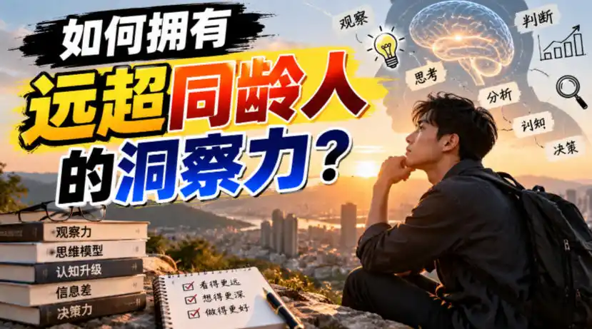 付费文章：如何拥有远超同龄人的洞察力？-三禾网络