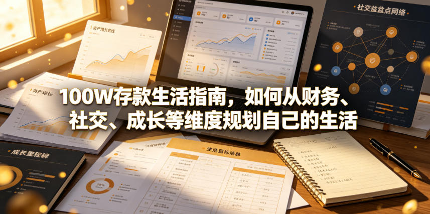 付费文章：100W存款生活指南，如何从财务、社交、成长等维度规划自己的生活-三禾网络