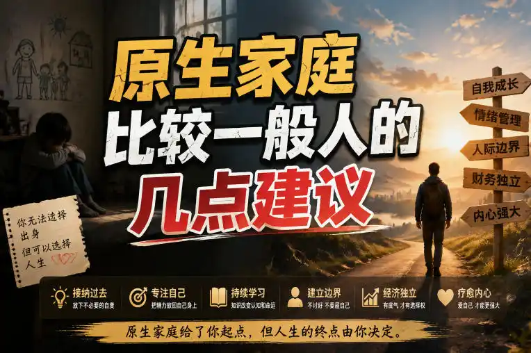 付费文章：给原生家庭比较一般人的几点建议-三禾网络