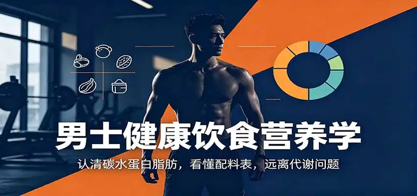 男士健康饮食营养学：认清碳水蛋白脂肪，看懂配料表，远离代谢问题-三禾网络