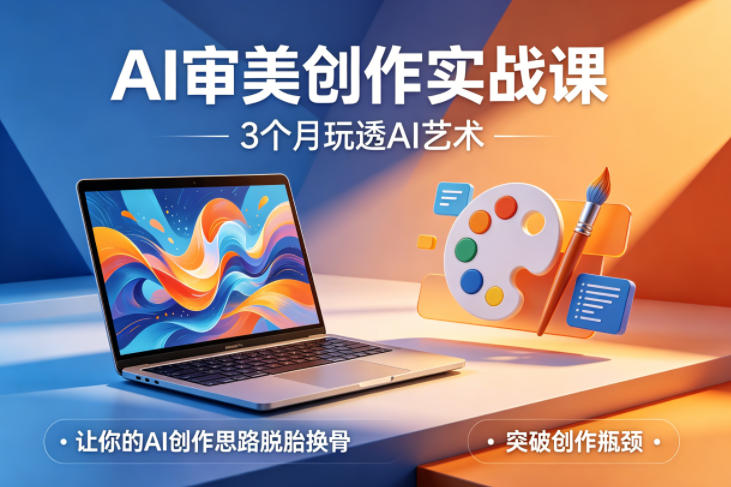 AI审美创作实战课，3个月玩透AI艺术，让你的AI创作思路脱胎换骨，突破创作瓶颈(更新0617)-三禾网络